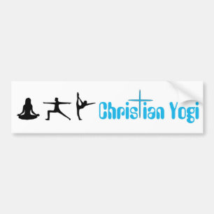 Autocollant De Voiture Adhésif pour pare-chocs chrétien de yoga de yogi