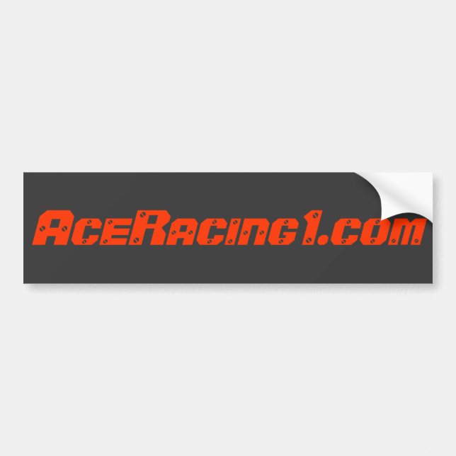 Autocollant De Voiture adhésif pour pare-chocs d'AceRacing1.com (Devant)
