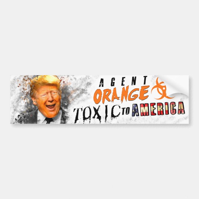 Autocollant De Voiture Adhésif pour pare-chocs d'Agent Orange Donald (Devant)