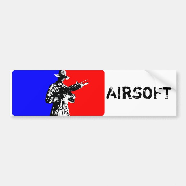 Autocollant De Voiture Adhésif pour pare-chocs d'AIRSOFT (Devant)