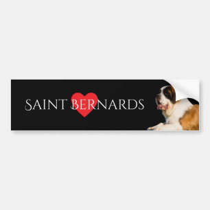 Autocollant De Voiture Adhésif pour pare-chocs d'amant de St Bernard