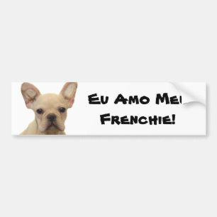 Autocollant De Voiture Adhésif pour pare-chocs d'AMO Meu Frenchie d'Eu