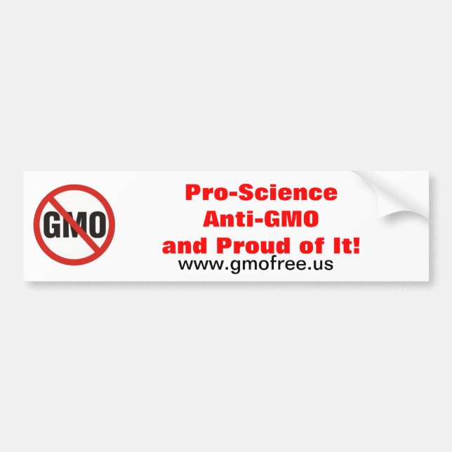 Autocollant De Voiture Adhésif pour pare-chocs d'Anti-GMO de la (Devant)