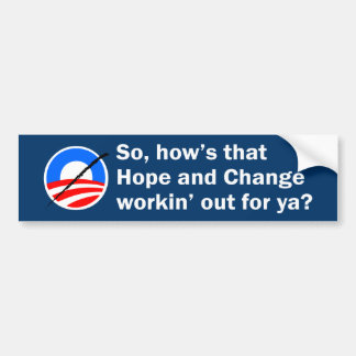 Autocollant De Voiture Adhésif pour pare-chocs d'Anti-Obama