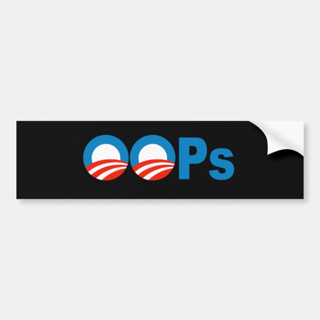 Autocollant De Voiture Adhésif pour pare-chocs d'Anti-Obama (Devant)