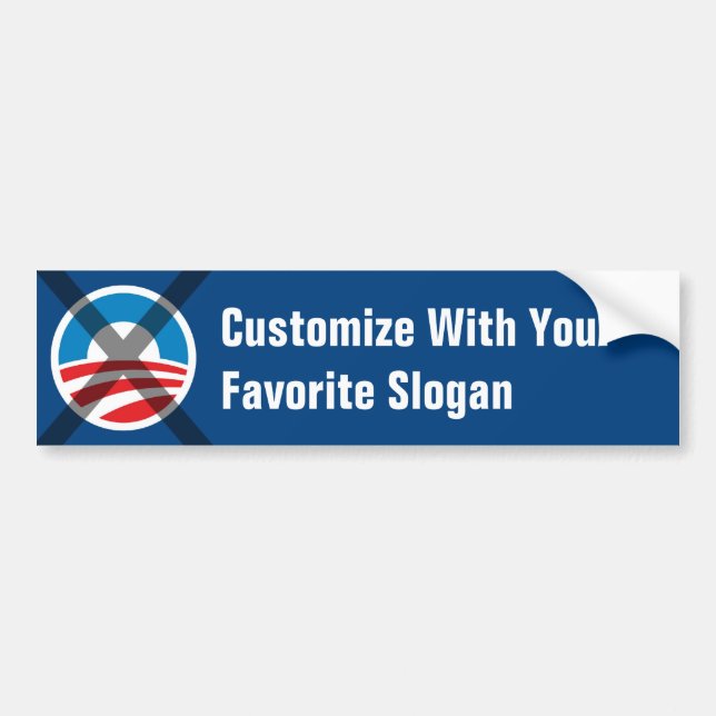 Autocollant De Voiture Adhésif pour pare-chocs d'Anti-Obama - ajoutez (Devant)