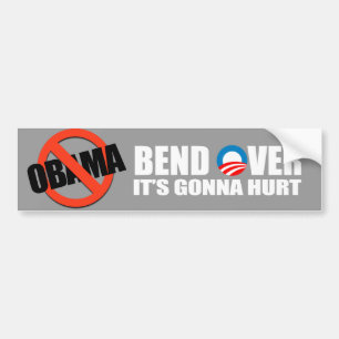 Autocollant De Voiture Adhésif pour pare-chocs d'Anti-Obama - la courbur