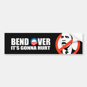 Autocollant De Voiture Adhésif pour pare-chocs d'Anti-Obama - la courbur