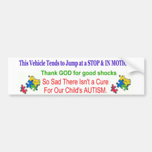 Autocollant De Voiture adhésif pour pare-chocs d'autisme