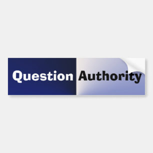 Autocollant De Voiture Adhésif pour pare-chocs d'autorité de question