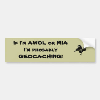 Autocollant De Voiture Adhésif pour pare-chocs d'AWOL/MIA Geocaching