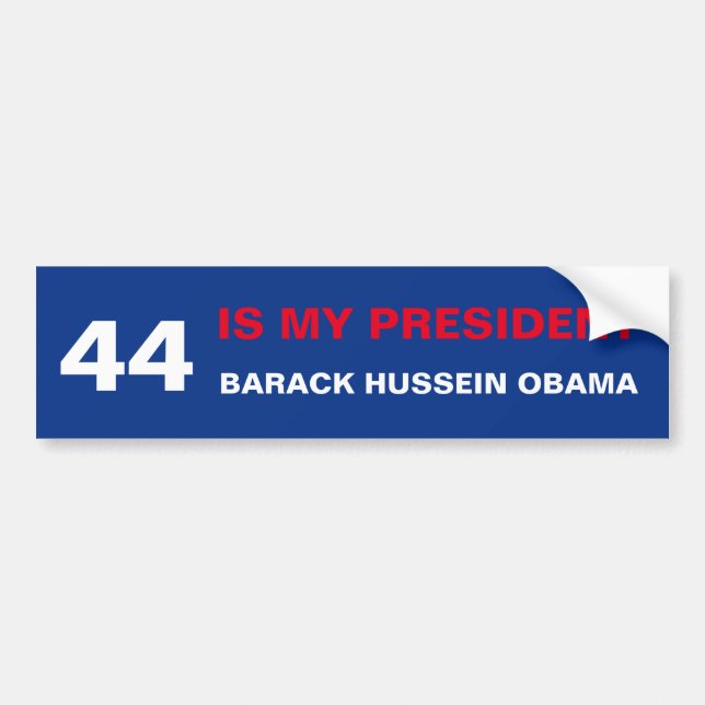 Autocollant De Voiture Adhésif pour pare-chocs de 44 Obama (Devant)