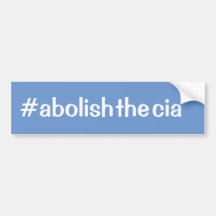 adhésif pour pare-chocs de #abolishthecia.  Fond