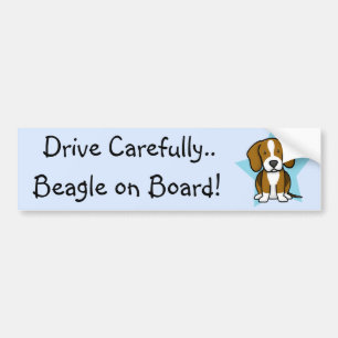 Autocollant De Voiture Adhésif pour pare-chocs de beagle d'étoile de
