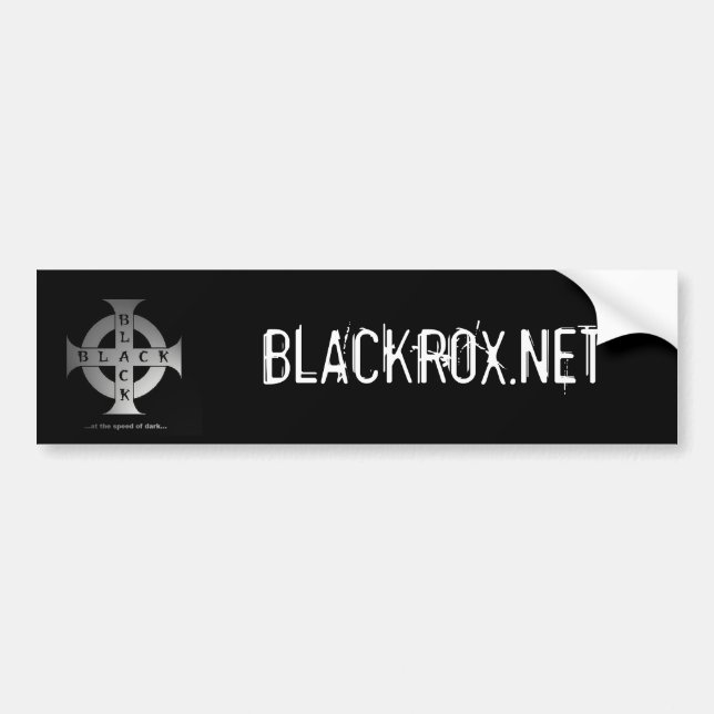 Autocollant De Voiture Adhésif pour pare-chocs de BLACKROX.NET (Devant)