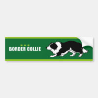 Adhésif pour pare-chocs de border collie