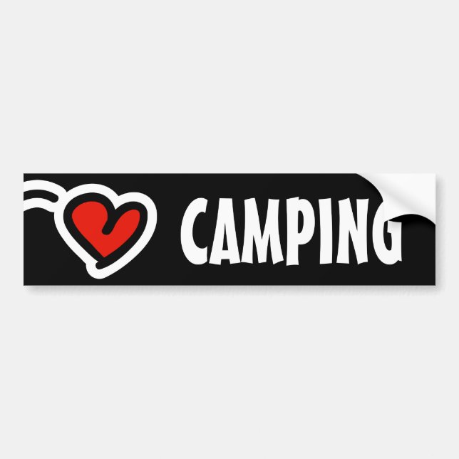 Autocollant De Voiture Adhésif pour pare-chocs de camping d'amour (Devant)