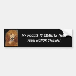 Autocollant De Voiture Adhésif pour pare-chocs de caniche