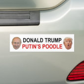 Autocollant De Voiture Adhésif pour pare-chocs de caniche de Donald Trump (On Car)