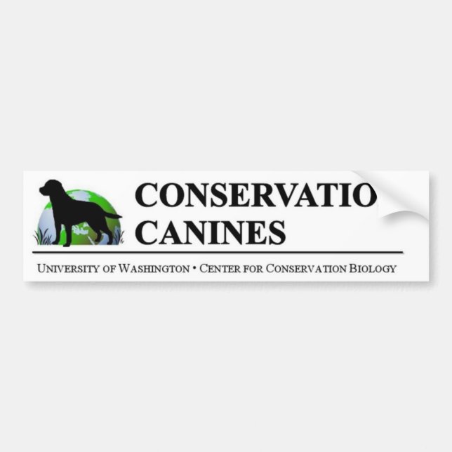 Autocollant De Voiture Adhésif pour pare-chocs de canine de conservation (Devant)