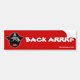 Autocollant De Voiture Adhésif pour pare-chocs de carlin de pirate