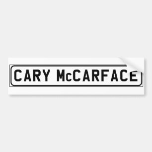 Autocollant De Voiture Adhésif pour pare-chocs de Cary McCarface