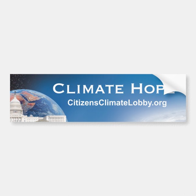 Autocollant De Voiture Adhésif pour pare-chocs de CCL - espoir de climat (Devant)