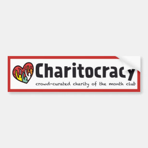 Autocollant De Voiture Adhésif pour pare-chocs de Charitocracy
