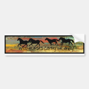 Autocollant De Voiture Adhésif pour pare-chocs de cheval sauvage