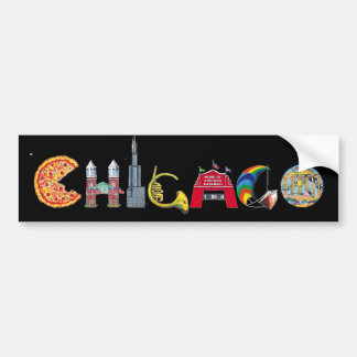 Autocollant De Voiture Adhésif pour pare-chocs de Chicago