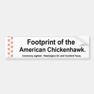Autocollant De Voiture Adhésif pour pare-chocs de Chickenhawk d'América