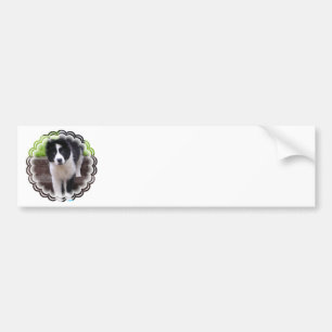 Autocollant De Voiture Adhésif pour pare-chocs de chiot de border collie