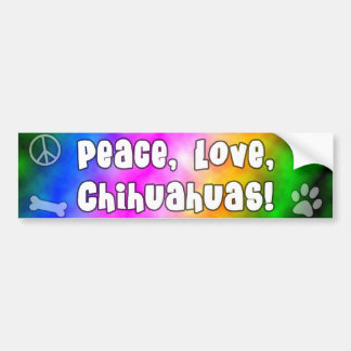 Autocollant De Voiture Adhésif pour pare-chocs de chiwawas d'amour de