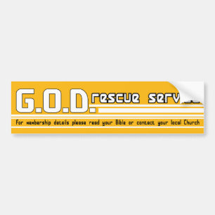 Autocollant De Voiture Adhésif pour pare-chocs de chrétien de service d