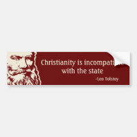 Adhésif pour pare-chocs de citation de Tolstoy