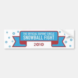Autocollant De Voiture Adhésif pour pare-chocs de combat de Snowball