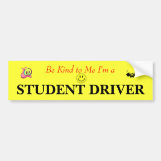 Autocollant De Voiture Adhésif pour pare-chocs de conducteur d'étudiant