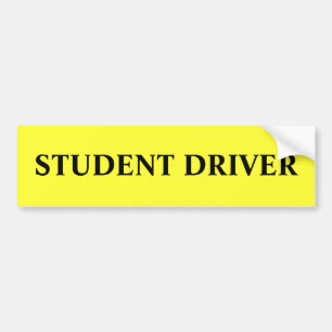 Autocollant De Voiture Adhésif pour pare-chocs de conducteur d'étudiant