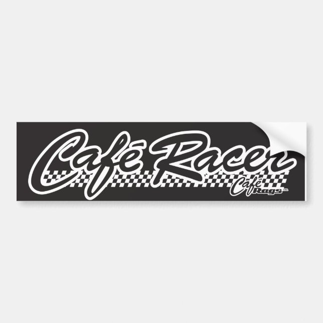 Autocollant De Voiture Adhésif pour pare-chocs de coureur de café (Devant)