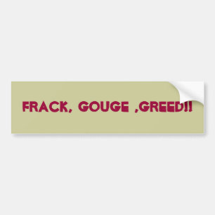 Autocollant De Voiture Adhésif pour pare-chocs de coutume de Fracking