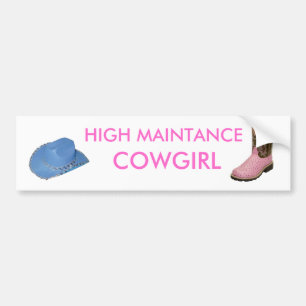 Autocollant De Voiture Adhésif pour pare-chocs de cow-girl