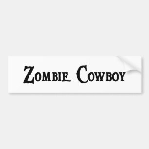 Autocollant De Voiture Adhésif pour pare-chocs de cowboy de zombi
