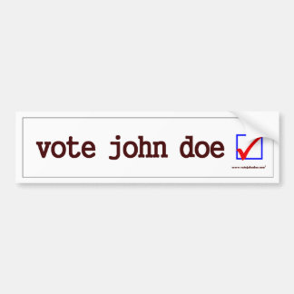 Autocollant De Voiture Adhésif pour pare-chocs "de daine de John de vote"