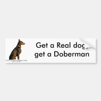 Autocollant De Voiture adhésif pour pare-chocs de dobermann