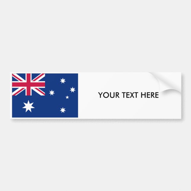 Autocollant De Voiture Adhésif pour pare-chocs de DRAPEAU de l'AUSTRALIE (Devant)