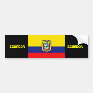 Autocollant De Voiture Adhésif pour pare-chocs de drapeau de l'Equateur