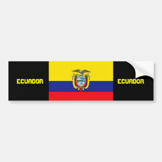 Autocollant De Voiture Adhésif pour pare-chocs de drapeau de l'Equateur