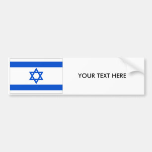 Autocollant De Voiture Adhésif pour pare-chocs de DRAPEAU de l'ISRAËL
