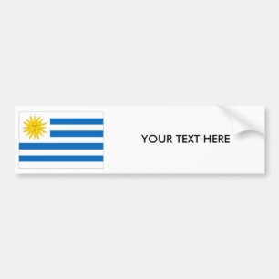 Autocollant De Voiture Adhésif pour pare-chocs de DRAPEAU de l'URUGUAY