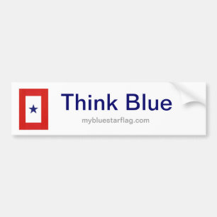 Autocollant De Voiture Adhésif pour pare-chocs de drapeau d'étoile bleu